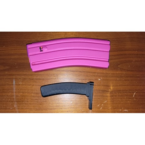 Guntec USA Anodized Pink Aluminum AR 15 .223/5.56 10/30 10Rd or 15/30 15Rd Blocked Mag