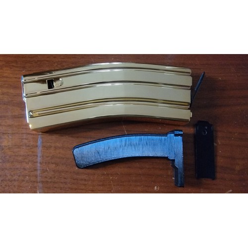 Guntec USA Gold Plated AR 15 .223/5.56 Aluminum 10/30 10Rd or 15/30 15Rd Blocked Mag